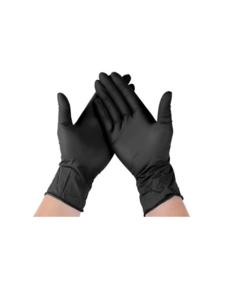 100pcs Black Nitrile Gloves Powder Free Industrial Medical Food Safe