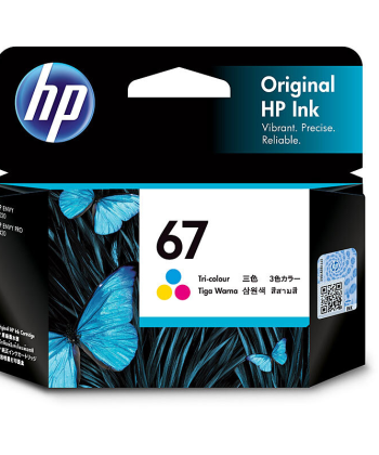 Genuine HP 67 3YM55AA Tricolour Ink Cartridge 100 pages