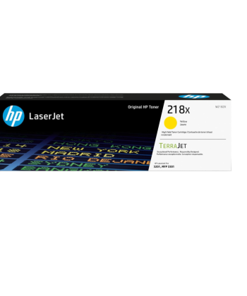 HP 218X Yellow Toner W2182X - Yield  2,500 pages