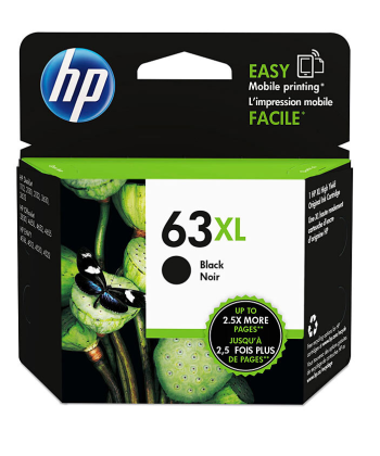 HP 63XL Black Ink F6U64AA - Yield  430 pages