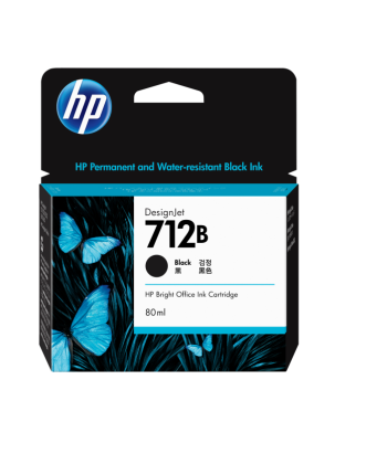 HP 712B 80ml Black Ink 3ED29A