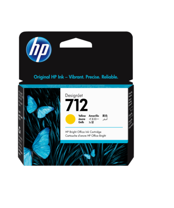 HP 712 29ml Yell Ink 3ED69A