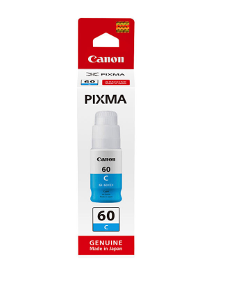 Canon GI60 Cyan Ink Bottle - Yield 7,700 pages