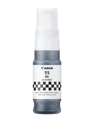 Canon GI55 Black Ink Bottle - Yield  3,000 pages