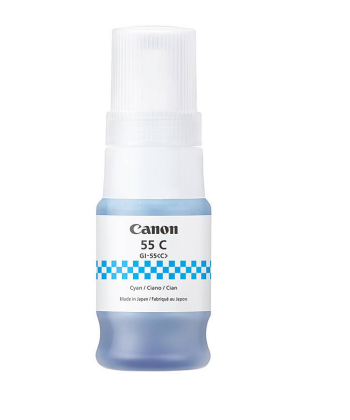 Canon GI55 Cyan Ink Bottle - Yield  3,000 pages