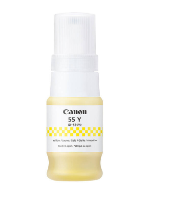 Canon GI55 Yellow Ink Bottle - Yield  3,000 pages