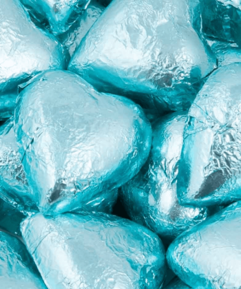Chocolate Hearts Blue 1KG Baby Shower Wedding all occasions