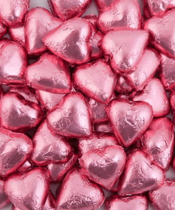 Chocolate Hearts Pink 1KG Baby Shower Wedding all occasions