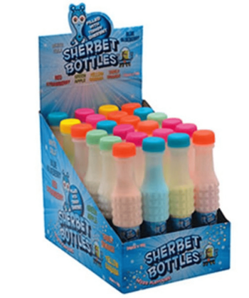 Fizzy Sherbert Bottles Assorted - 24 Pieces