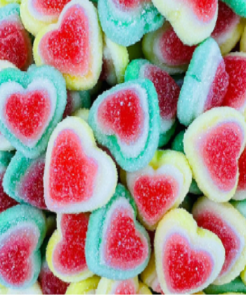 Juicy Jelly Sour Mix Hearts Gummies - 1kg