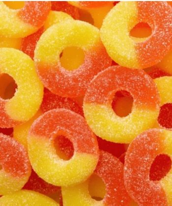 Peach Rings Gummies Jelly Gluten Free - 1KG