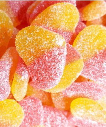 Sour Peach Hearts Gummies Jelly Gluten Free - 1KG