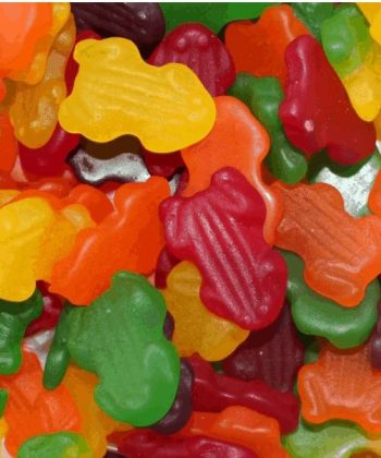 Jelly frogs Mixed Colour soft bulk lollies buffet baby shower - 1 Kg Gluten Free