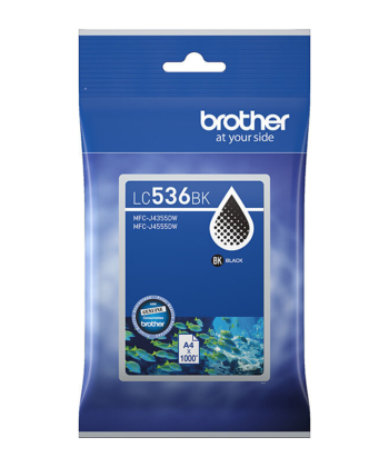 Brother LC-536BK Black Ink - Yield up to 1,000 Pages