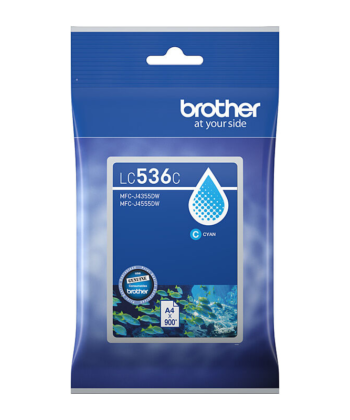 Brother LC-536C Cyan Ink - Yield up to 900 pages