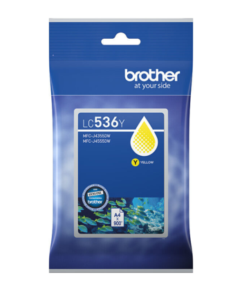 Brother LC-536Y Yellow Ink Yield up to 900 pages