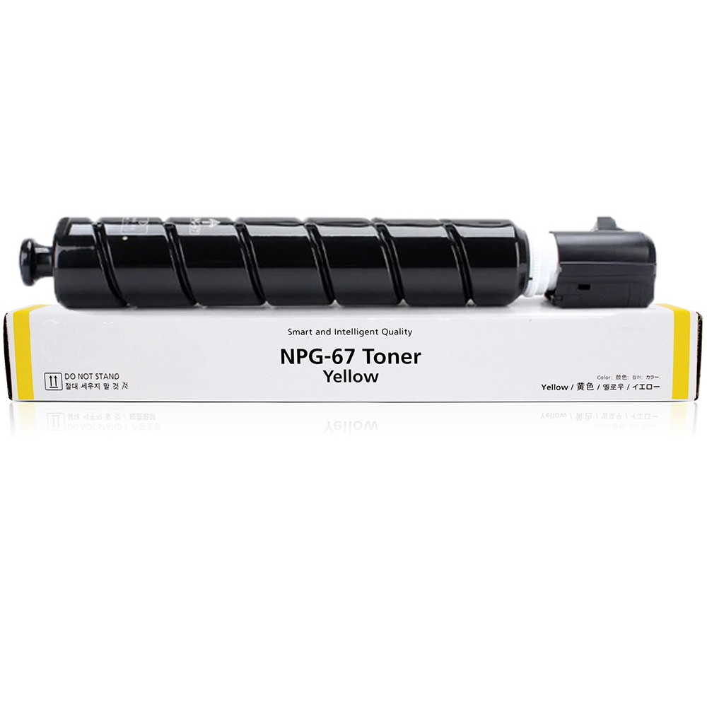 Canon TG67Y GPR53 NPG67 Compatible Yellow Toner Cartridge 19, 000 Prints